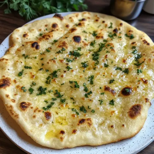 Garlic Flatbread with Liquid Batter