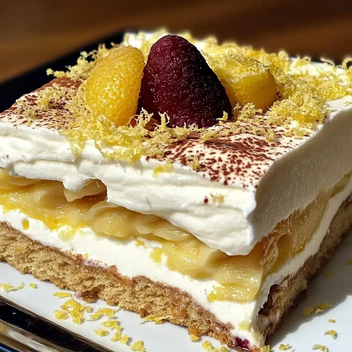 Refreshing Lemon Tiramisu
