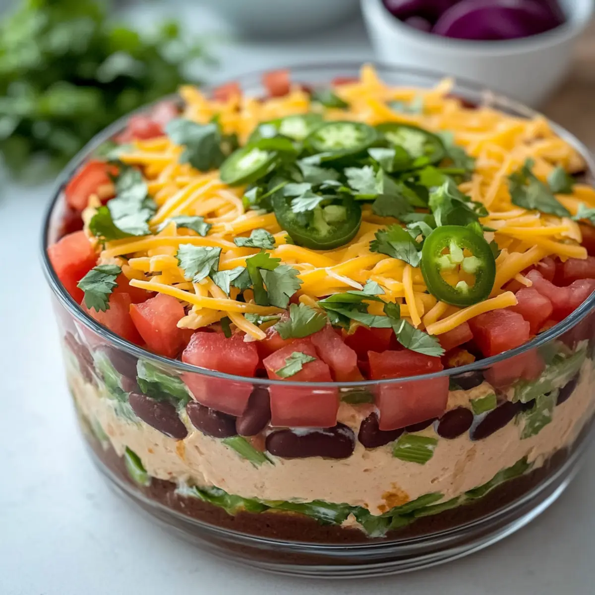 No Bake Taco Dip