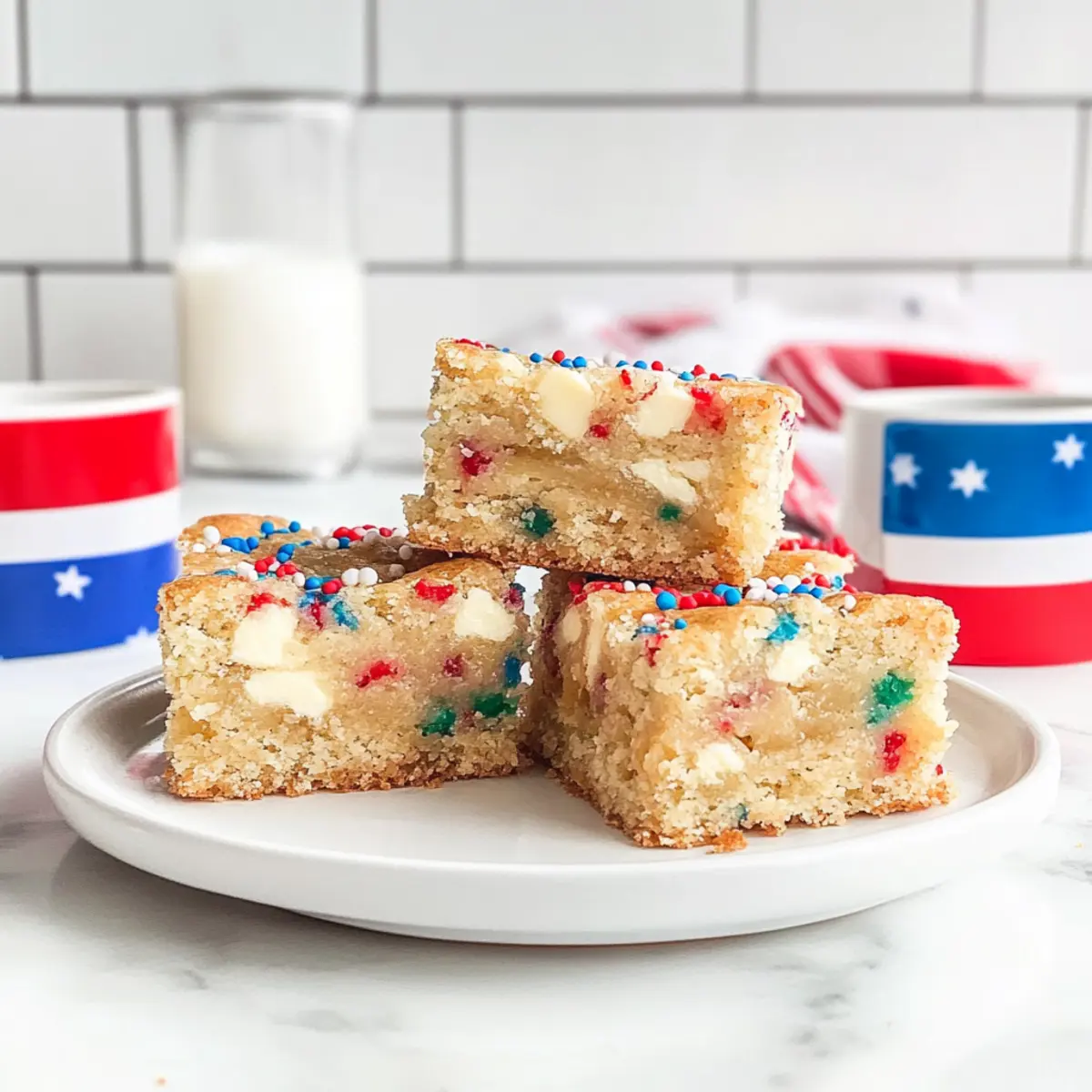 4th of July Gooey Butter Bars