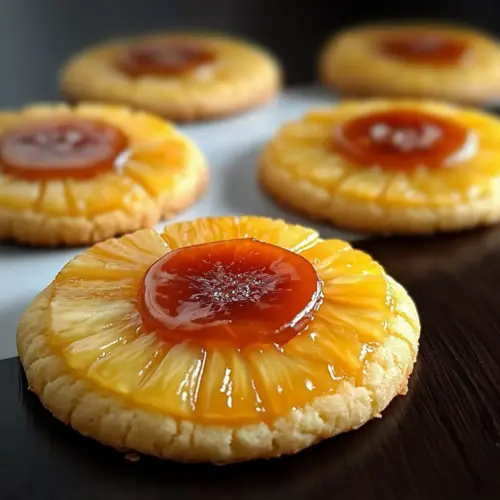 Crispy Pineapple Upside Down Sugar Cookies