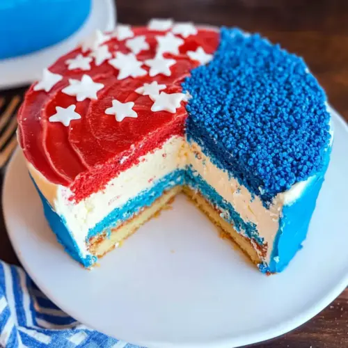 Fourth of July Cheesecake Cake