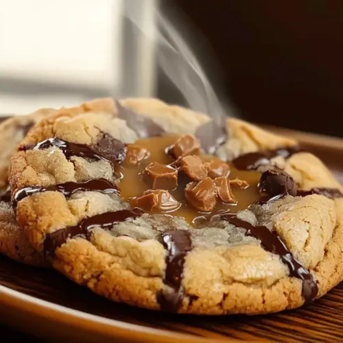 Crispy Chocolate Caramel Blossoms