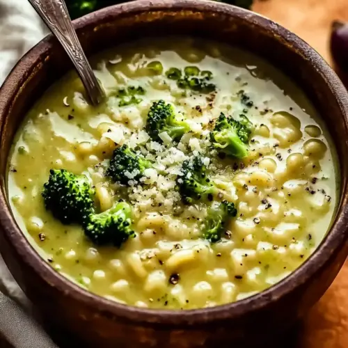 Creamy Garlic Italian Broccoli Soup