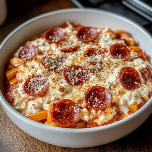 Cottage Cheese Pizza Bowl