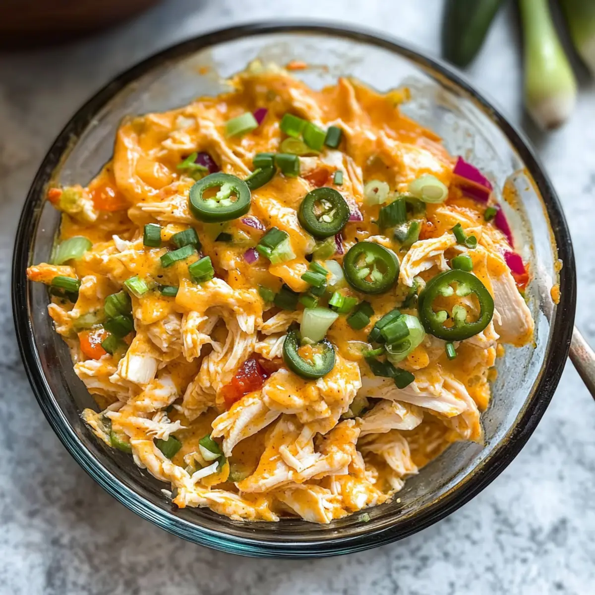 Jalapeño Buffalo Chicken Casserole