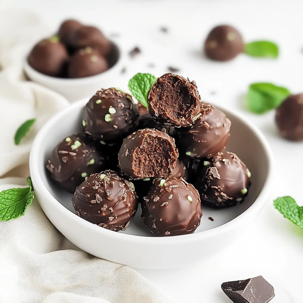 Chocolate Mint Energy Bites