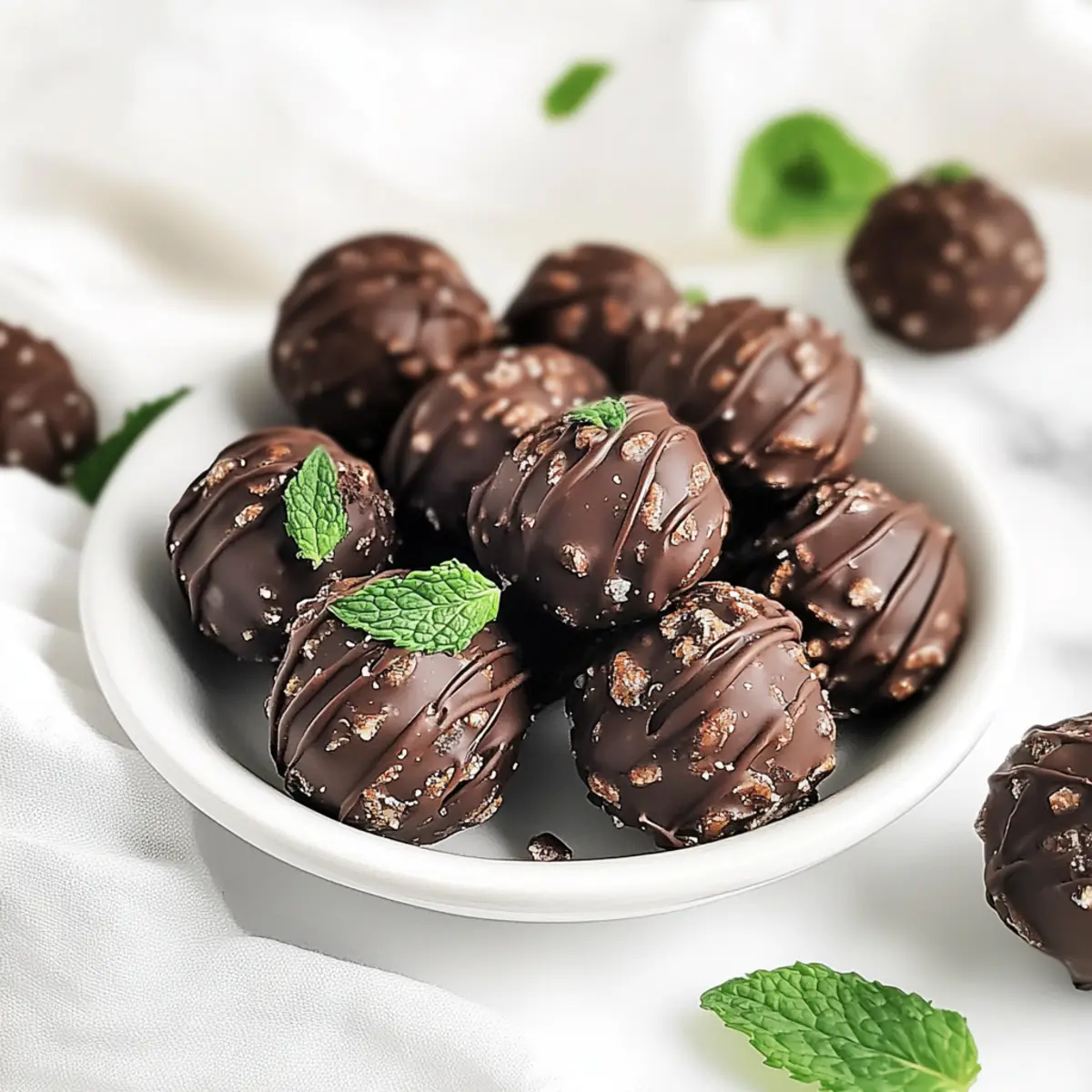 Chocolate Mint Energy Bites
