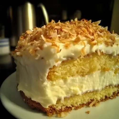 southern style coconut custard cake