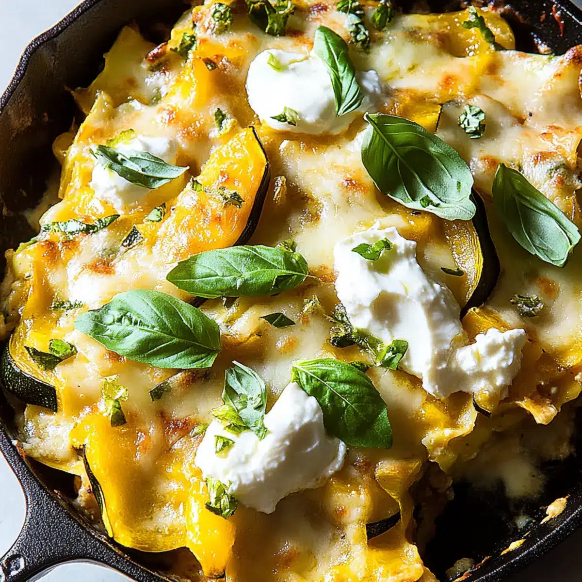 Skillet Summer Squash Lasagna