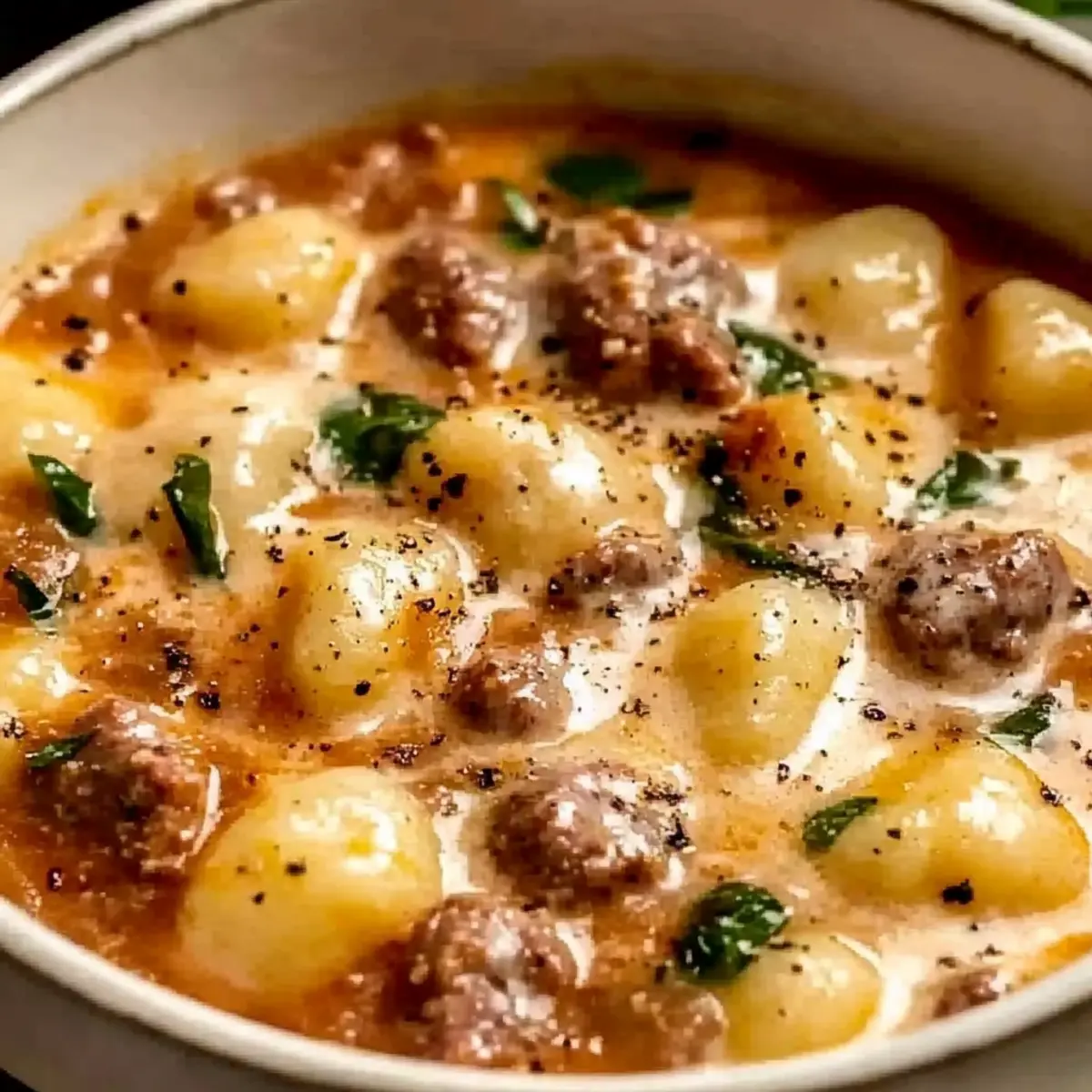 Italian Sausage Gnocchi Soup