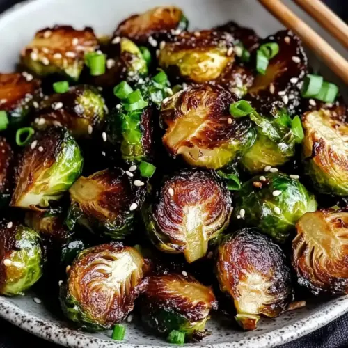 Crispy Asian BBQ Brussels Sprouts