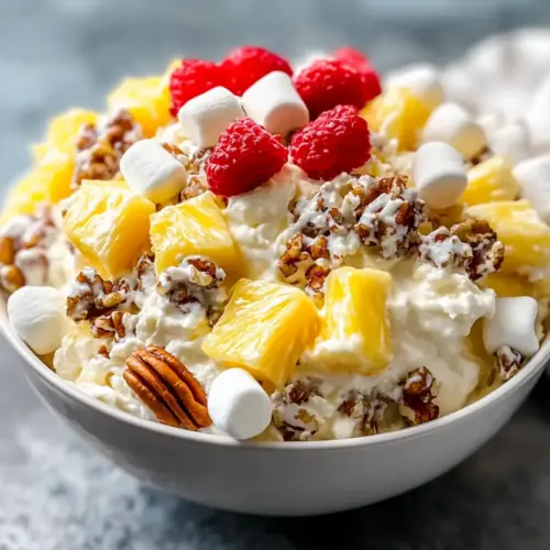 Pineapple Pecan Cheesecake Salad