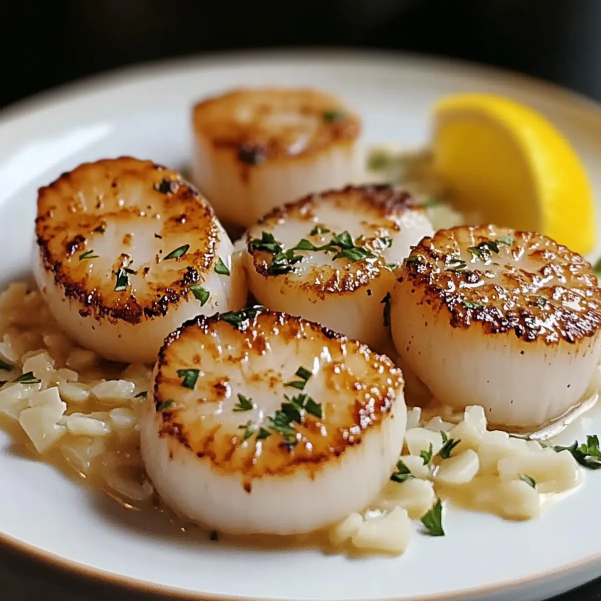 Seared Scallops in 10 Minutes with Zesty Garlic Sauce