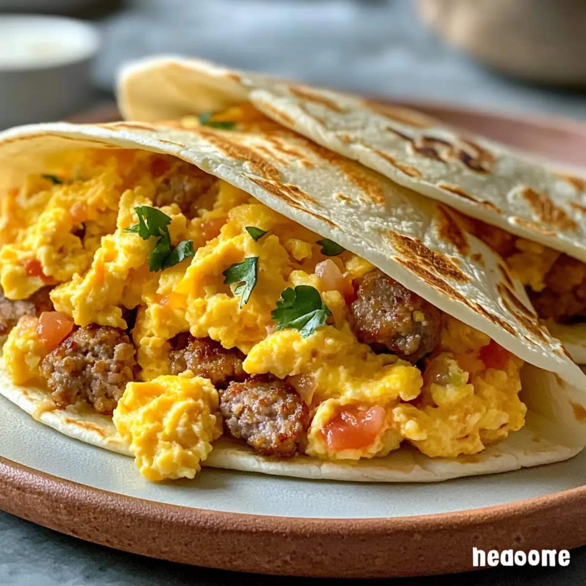 Breakfast Tacos: Velvety Eggs and Cheese