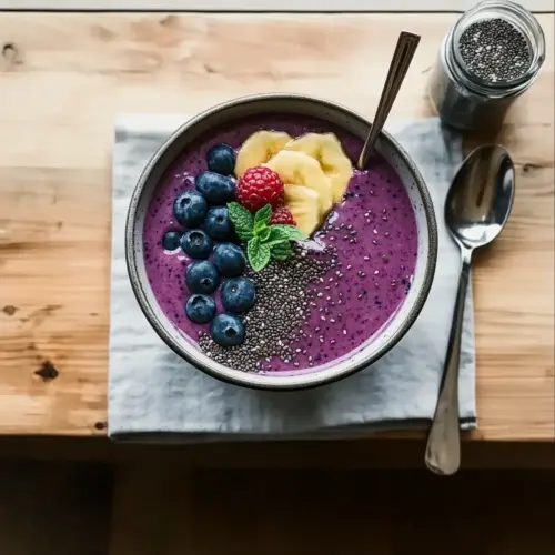 Blueberry Chia Antioxidant Smoothie