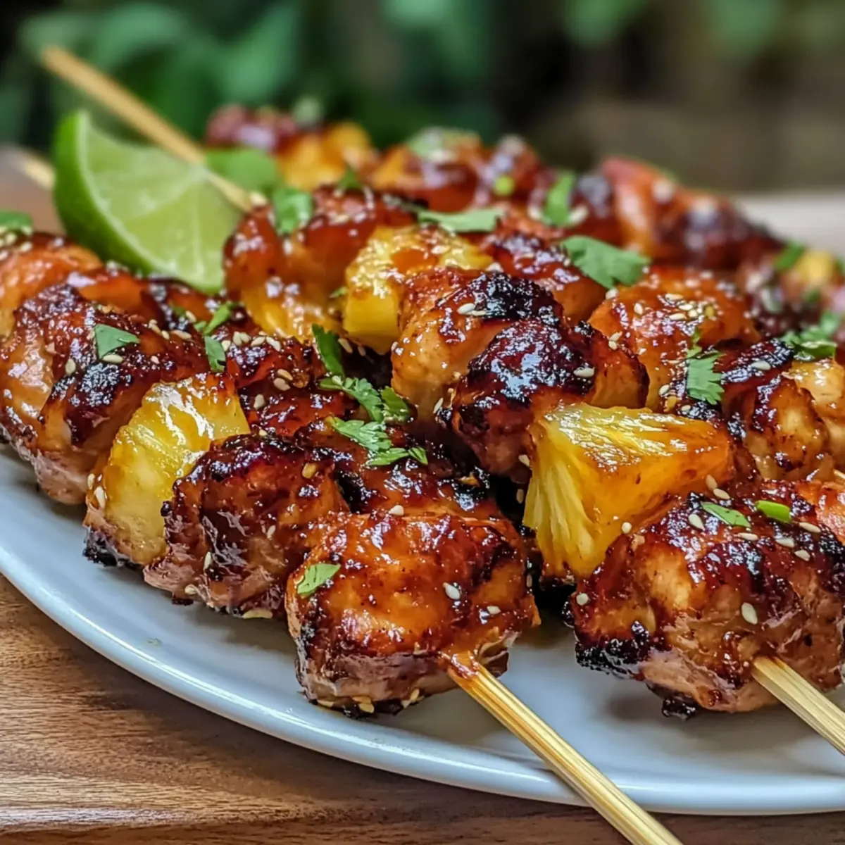 Teriyaki Pineapple Chicken Skewers