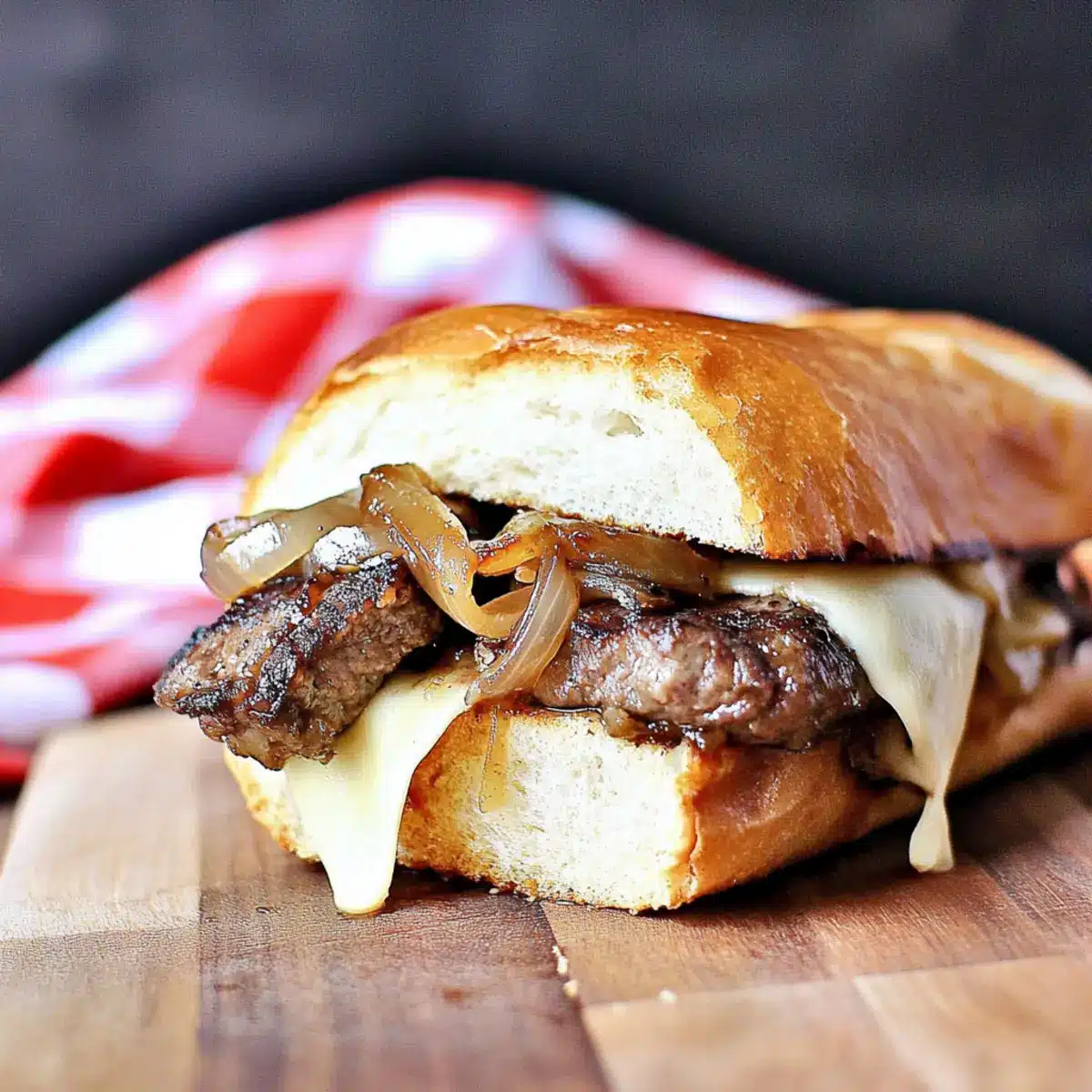 Steak Sandwiches with Caramelized Onions