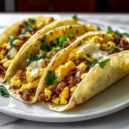 Delicious Baked Breakfast Tacos