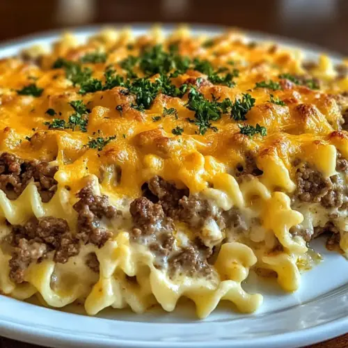 Ground Beef Casserole with Cream Cheese