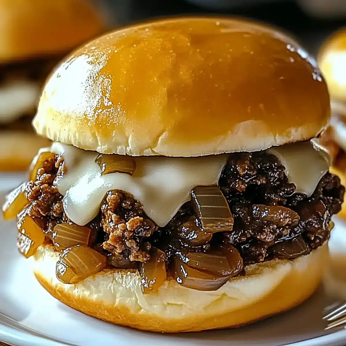 French Onion Beef Sloppy Joes