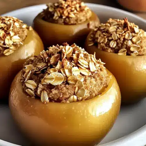 Baked Stuffed Apples with Oats and Cinnamon