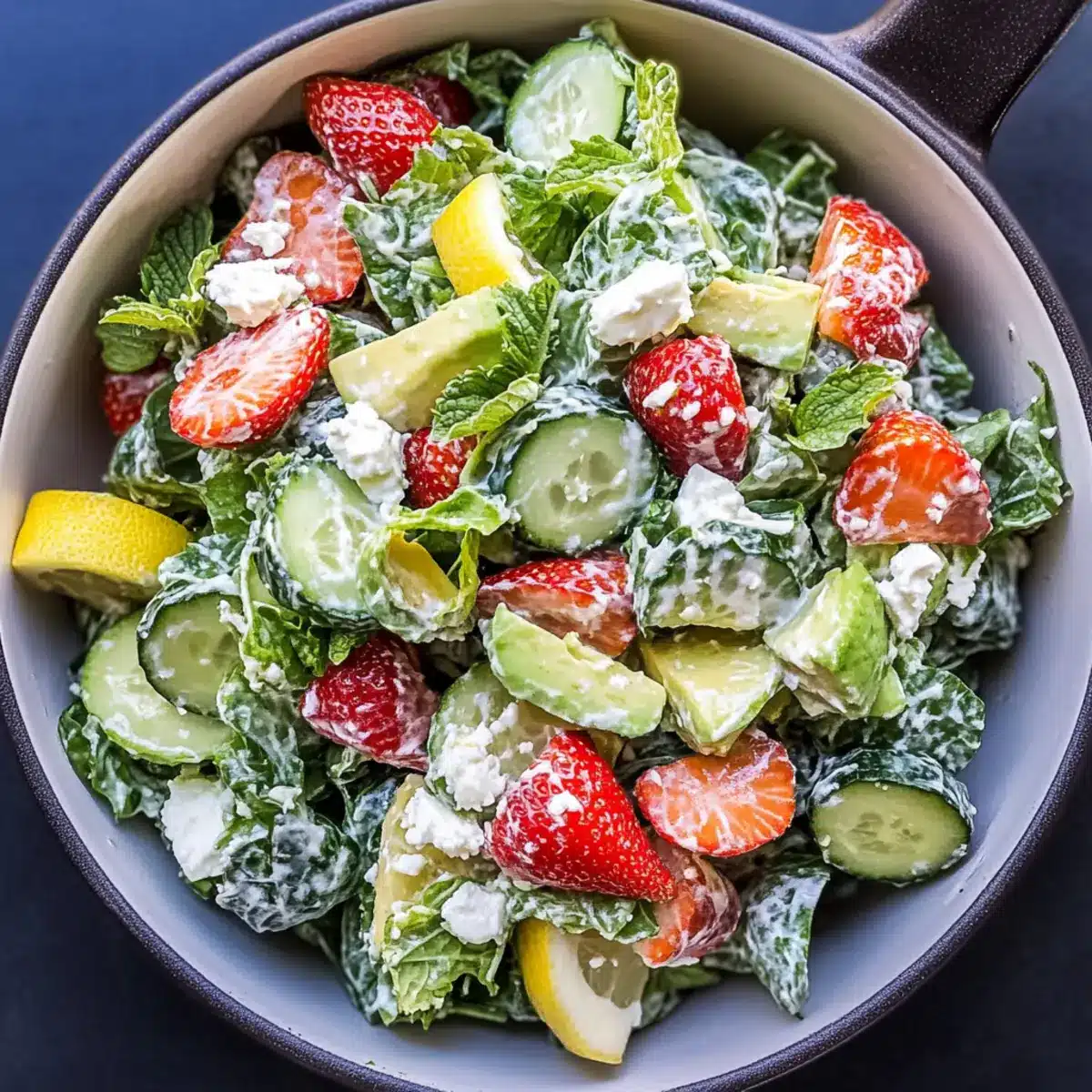 Broccoli Cucumber and Tomato Salad