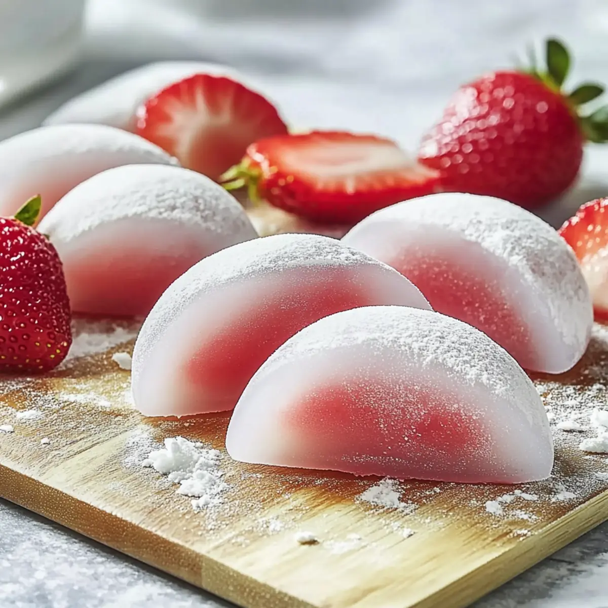 Strawberry Mochi Dessert Treat