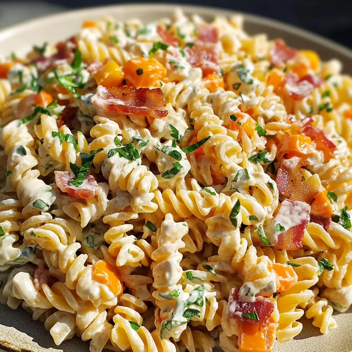 Bacon Ranch Pasta Salad