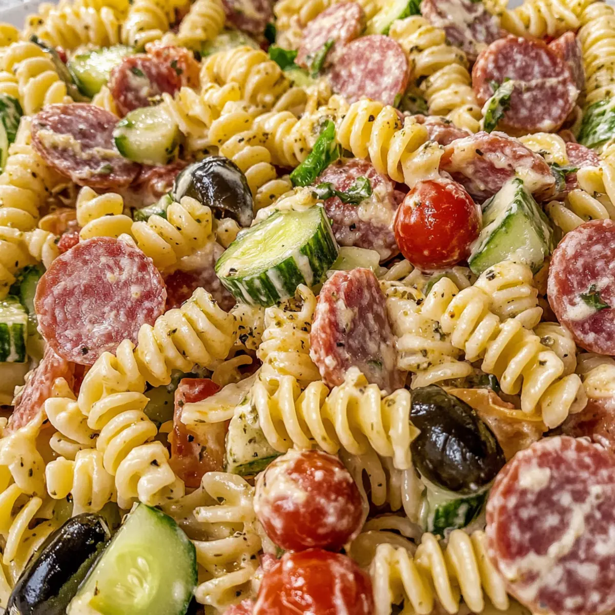 Italian Grinder Pasta Salad