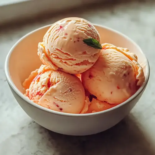 Fresh Peach Ice Cream