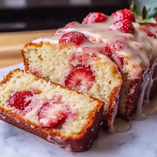 Glazed Strawberry Bread