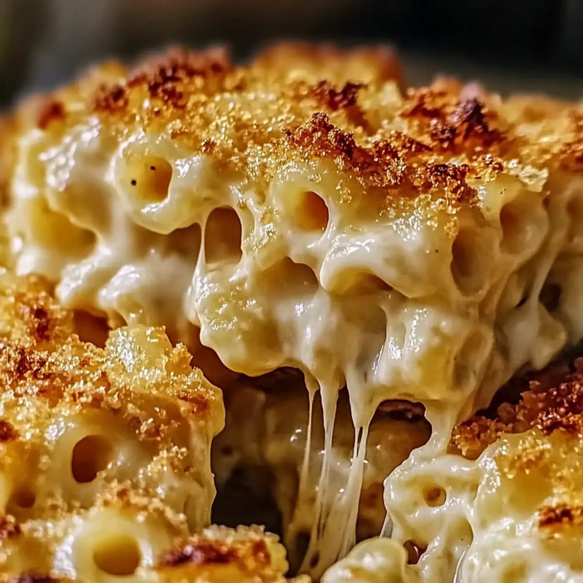 Creamy Five Cheese Baked Mac & Cheese