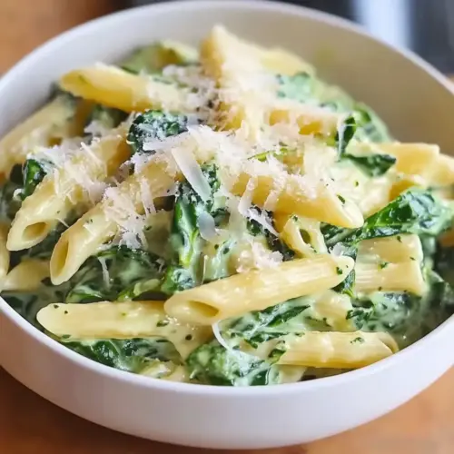 Pasta with Spinach Sauce
