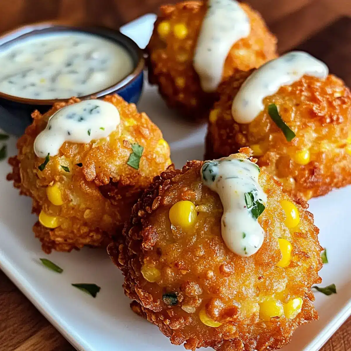 Crispy Mexican Street Corn Fritters