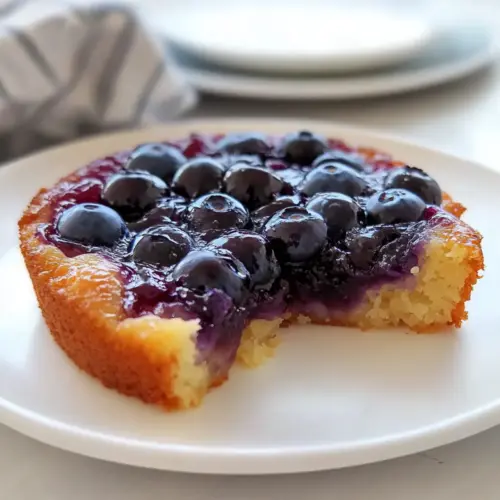 Homemade Blueberry Upside Down Cake