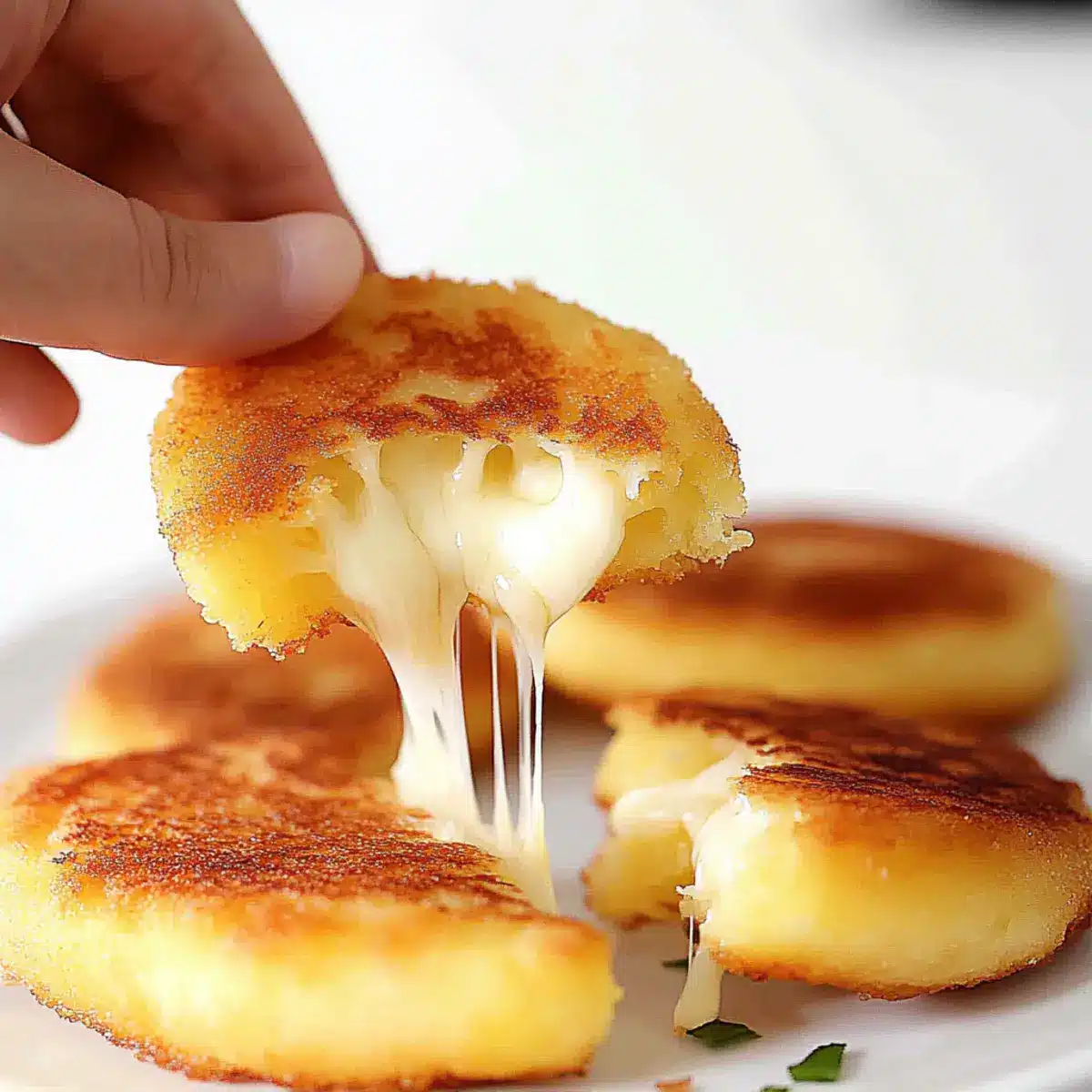 Korean Cheese Potato Pancakes