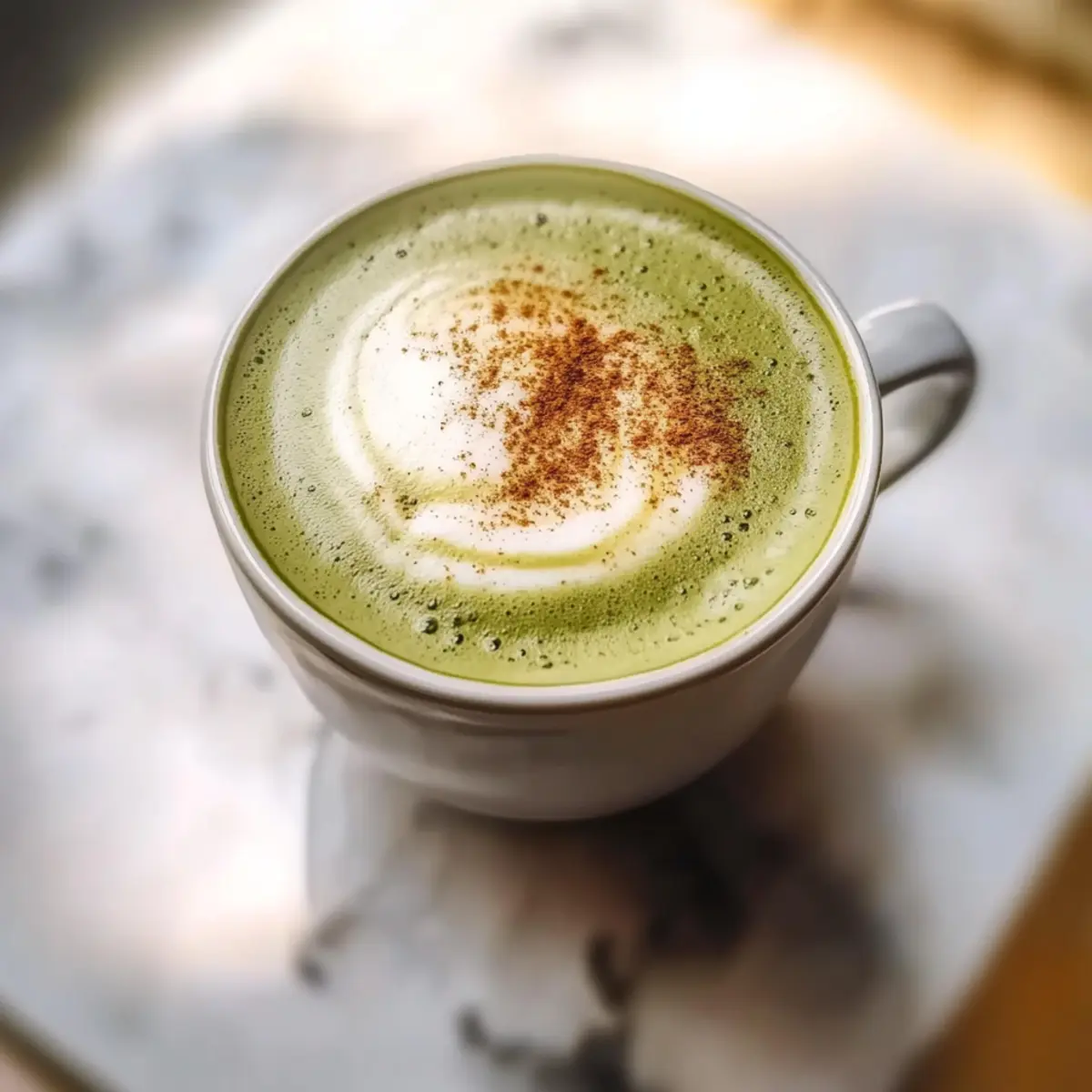 Cinnamon Matcha Latte