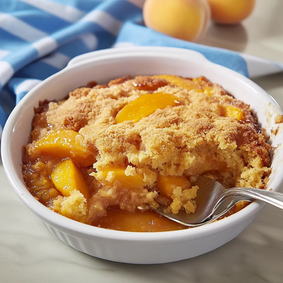 Peach Dump Cake