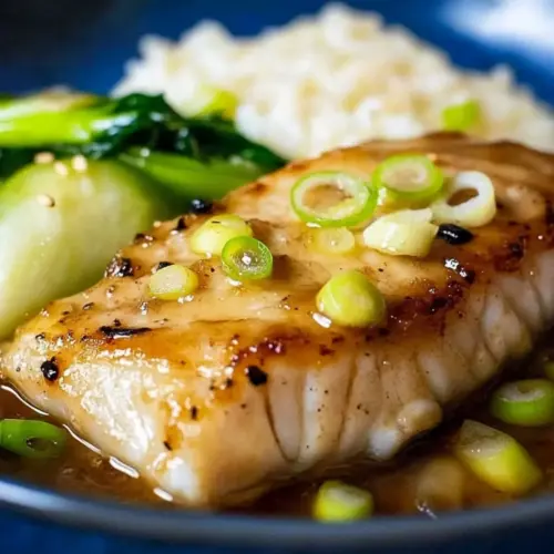 Pan Fried Miso Glazed Cod