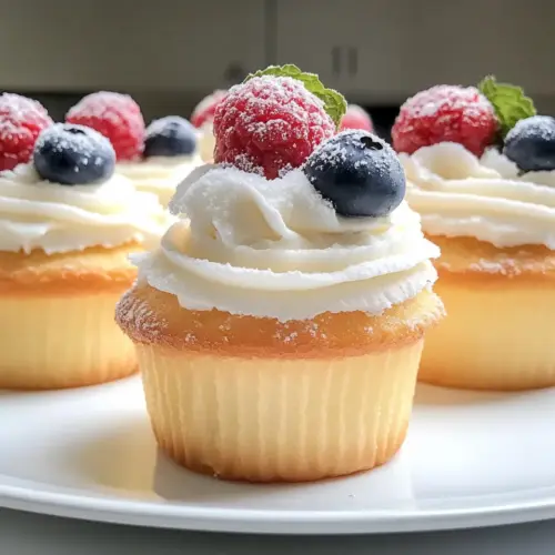 Fluffy Japanese Cotton Cheesecake Cupcakes