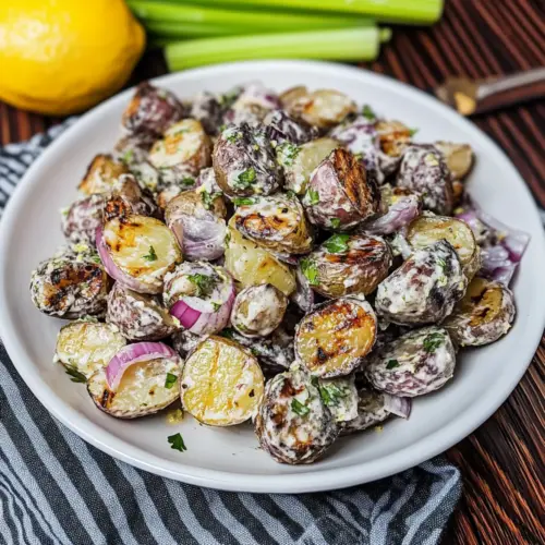 Grilled Potato Salad with Charred Lemon