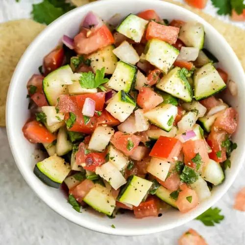 No-Cook Quick & Easy Zucchini Salsa