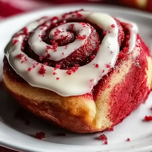 Red Velvet Valentine’s Day Cinnamon Rolls
