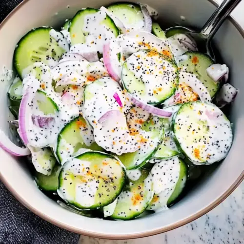 Cucumber Everything Bagel Salad