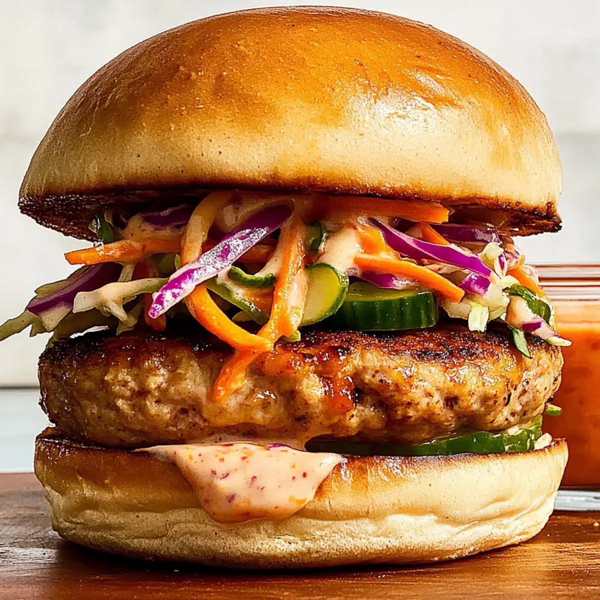 Thai Sweet Chili Turkey Burger