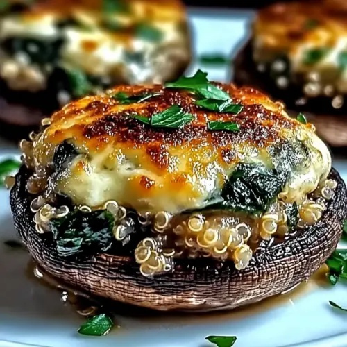 Cheesy Stuffed Portobello Mushrooms