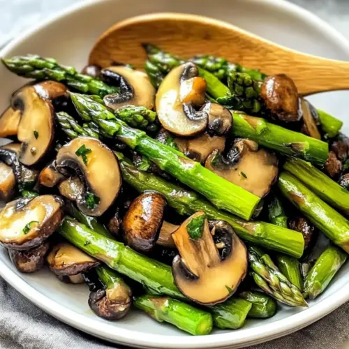 Sautéed Asparagus and Mushrooms