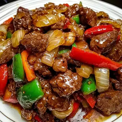 Pepper Steak with Bell Peppers and Onion