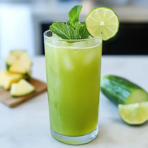 Pineapple Cucumber Agua Fresca